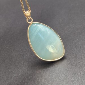 Halskette Amazonit„Gelassenheit“